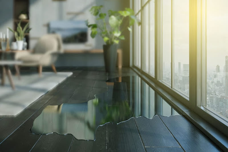 A plant in a vase on the floor of a room.